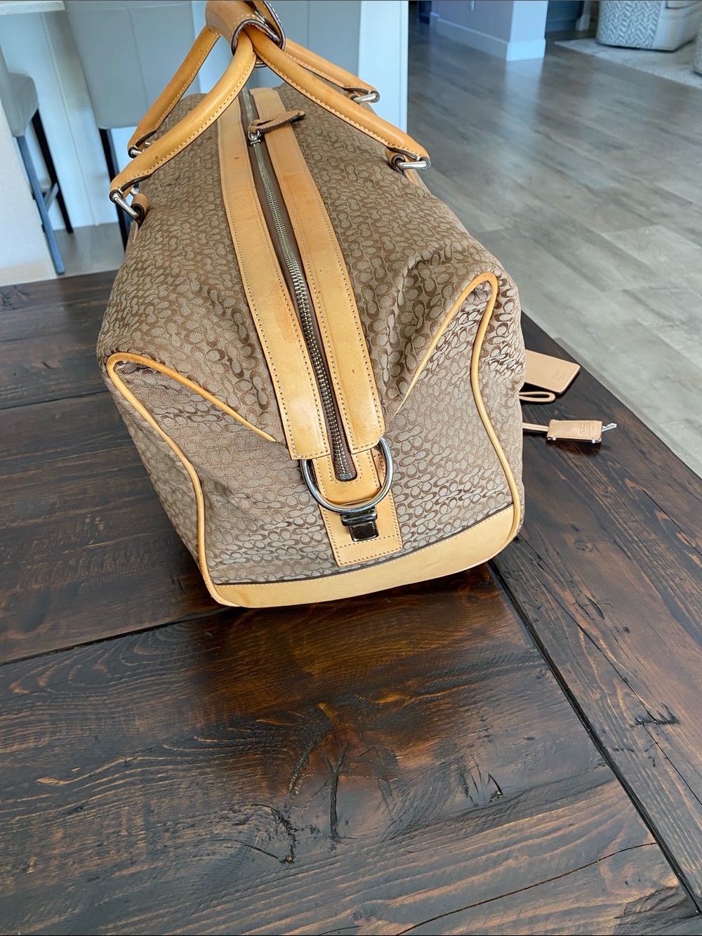 Coach Signature Monogram Large Duffle Bag - Picture 2 of 15